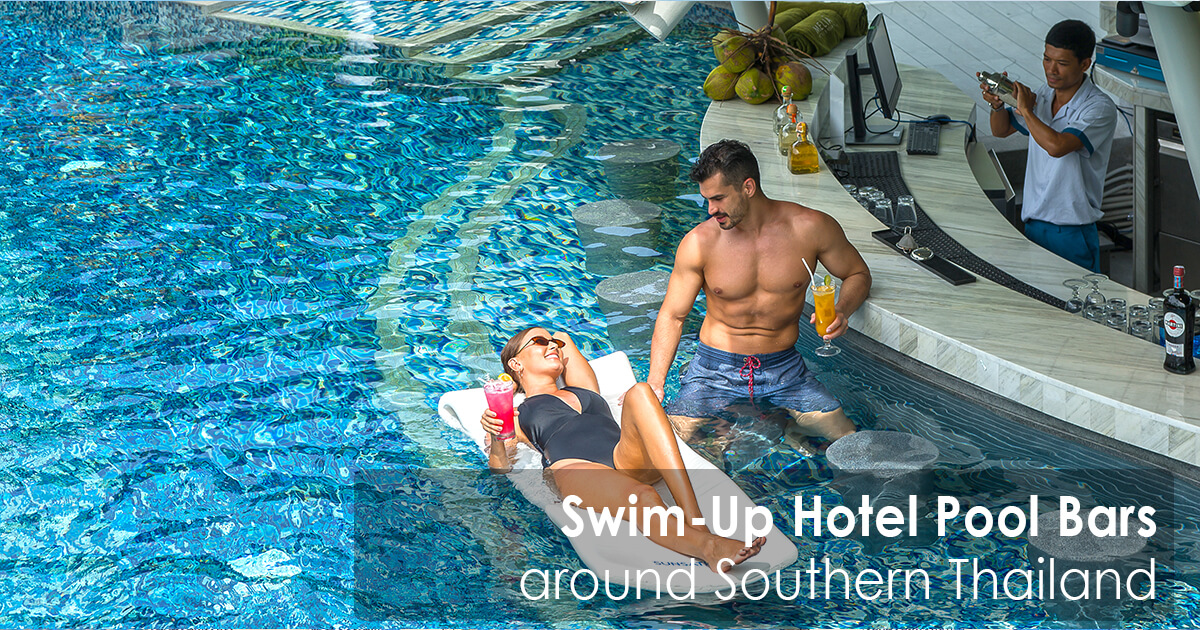 Swim-Up Hotel Pool Bars around Southern Thailand