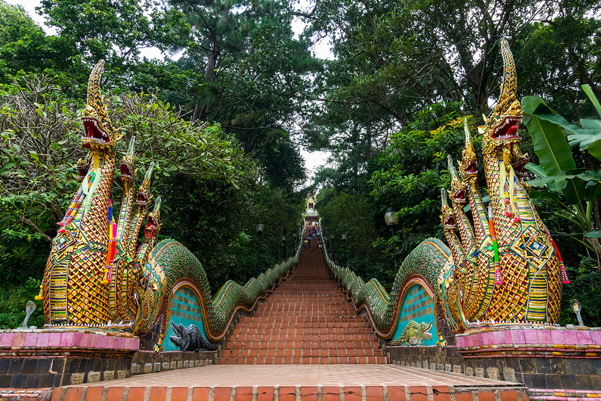 Steps at Doi Suthep Temple