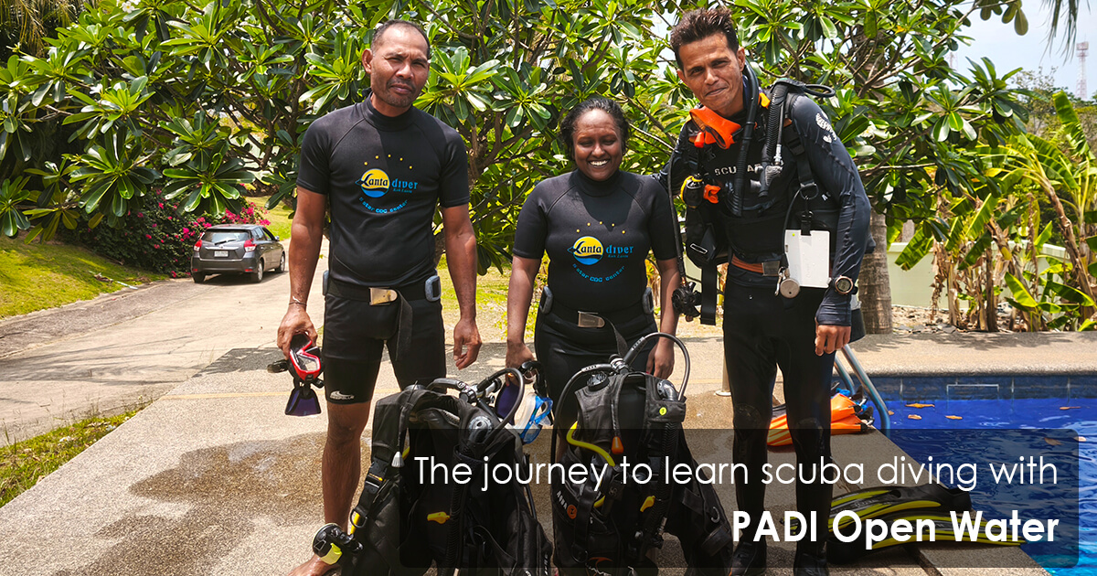 The journey to learn scuba diving with PADI Open Water